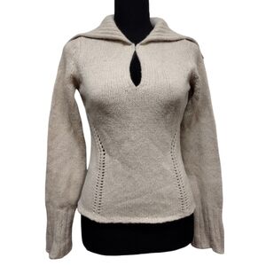 Express oatmeal flecked merino angora sweater